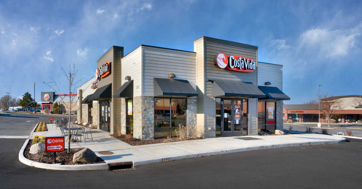 Civil engineering for Costa Vida drive-through restaurant in Midvale, Utah